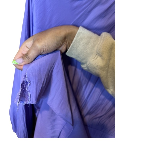 Ramy Brook Lilac with Tag Brin Tassel Tie Neck Dress XS - Picture 6 of 6